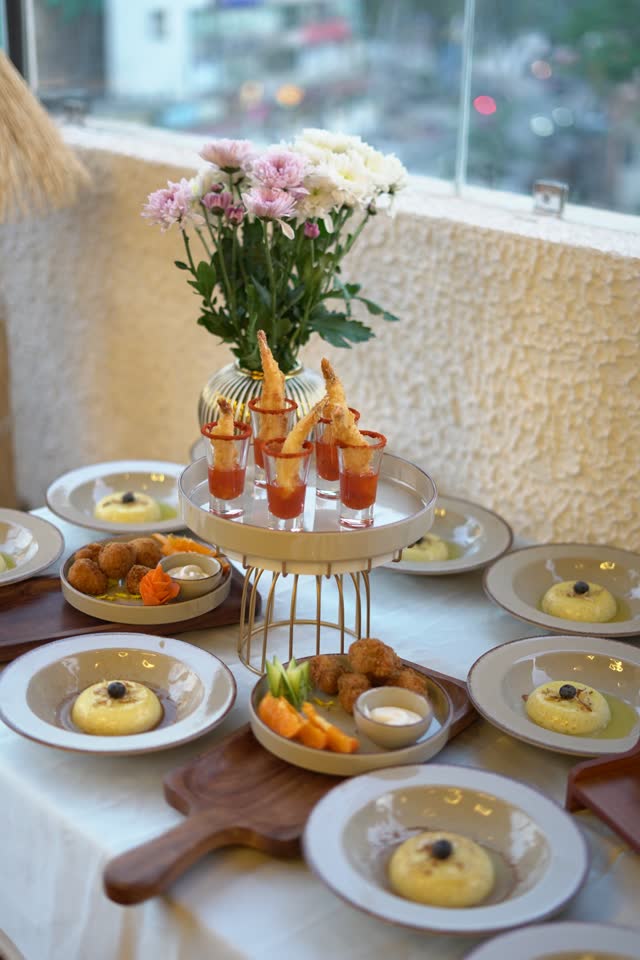 Starters laid out for a celebration